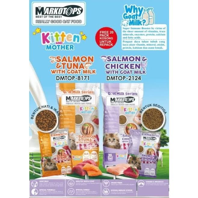 Gojek Markotops Kitten and Mother 20kg - Makanan Kucing Markotops Mother and Kitten 20 kg