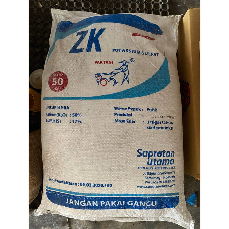 pupuk zk pak tani repack 1kg