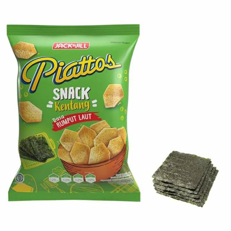 

Piattos snack kentang rasa rumput laut nori 68g