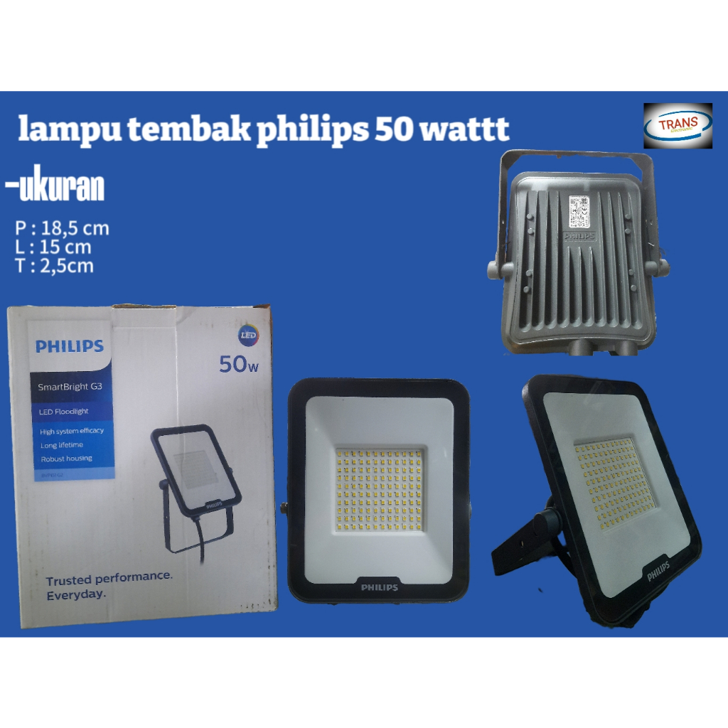 Lampu Tembak Led Floodlight Philips 50 Watt