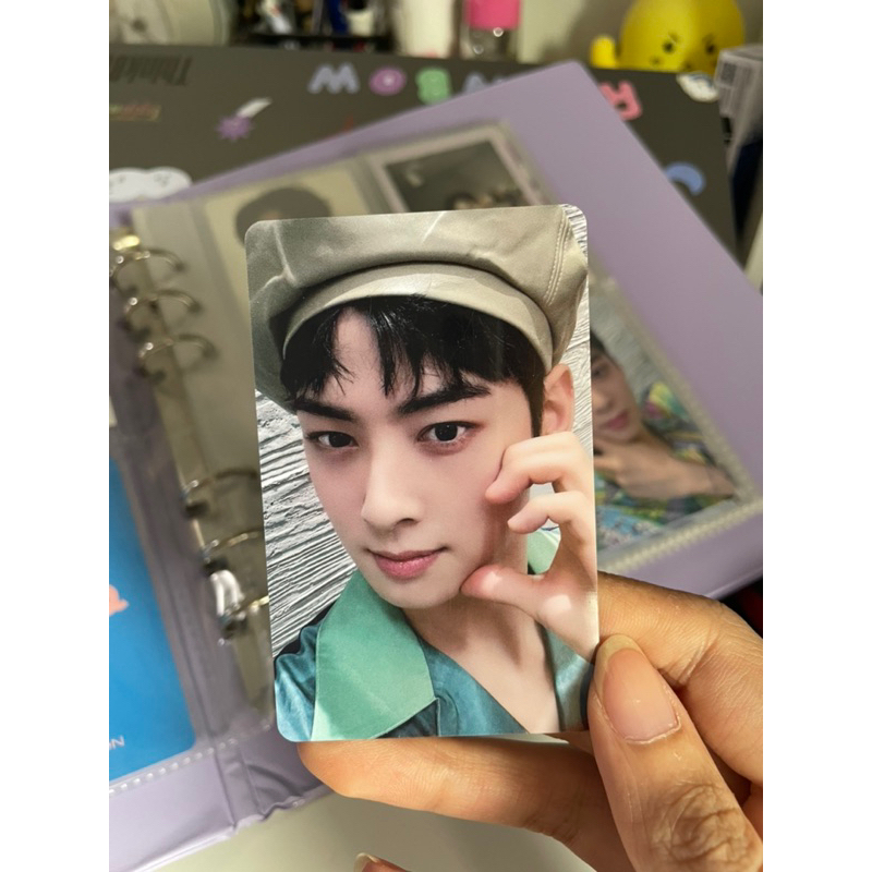 PC photocard cha eunwoo astro switch on pop up store / pvc