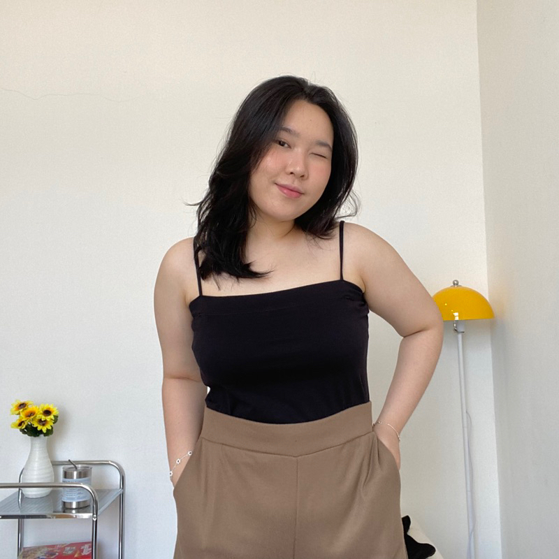 Hanni Tanktop - Square Tanktop Big Size - Square Camisole - Tanktop Tali Big Size - TankTop Jumbo - 