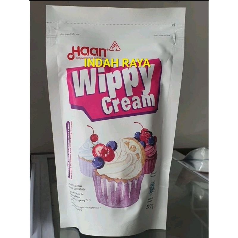 

HAAN WIPPY CREAM 200G per bks