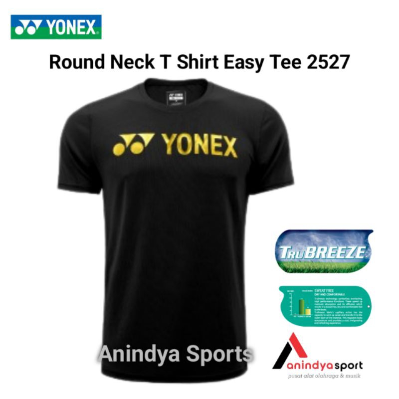 Kaos Badminton Yonex Original Round Neck T Shirt Easy Tee 2527
