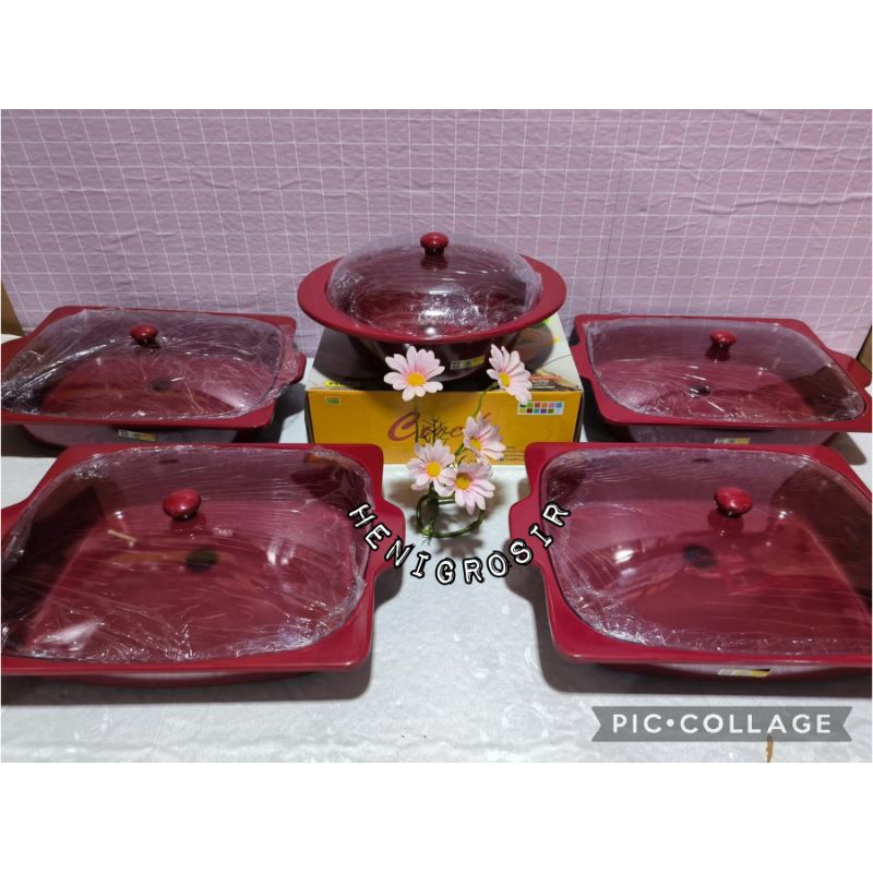 PRASMANAN SET MELAMIN JUMBO GOLDEN DRAGON PS0601 & PS1001