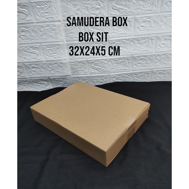 

kardus karton box uk. 32x24x5 cm... ST(SHEET) SINGGLE WALL POLOS