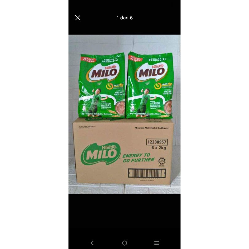 

milo 2 kg malaysia per kotak