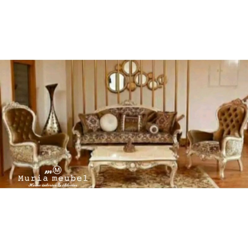 sofa tamu jati klasik jepara