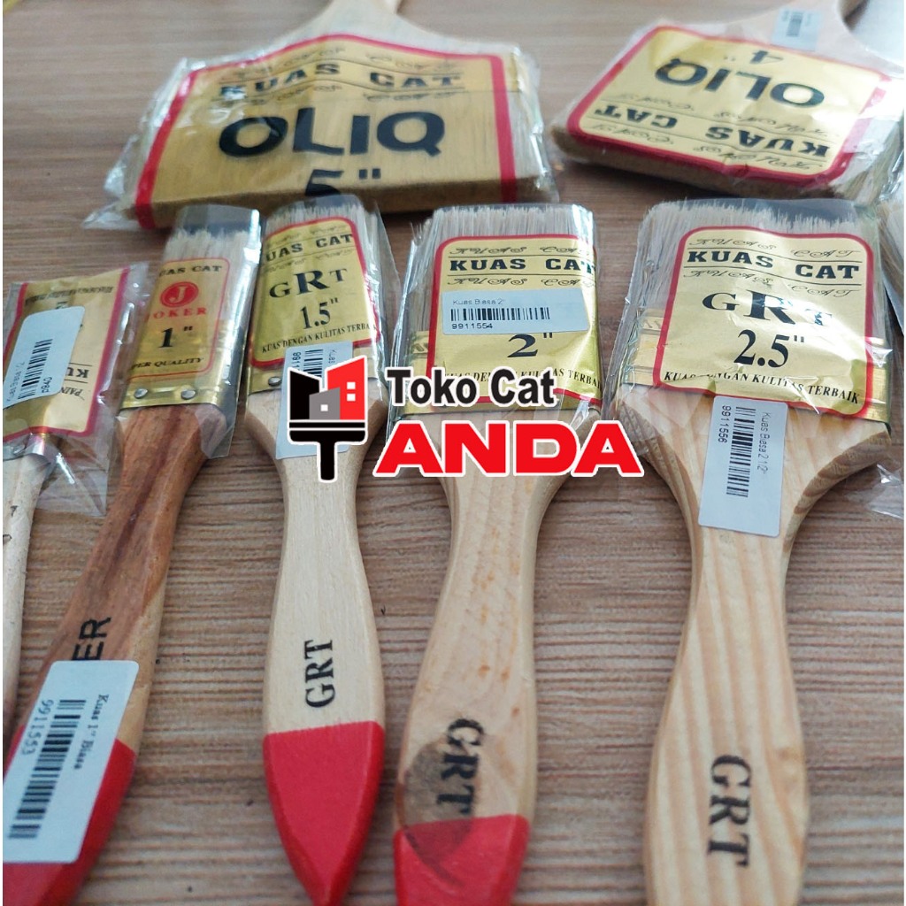 Kuas Cat Murah - Kuas Cat Kayu - Kuas cat Tembok - Kuas Cat Besi