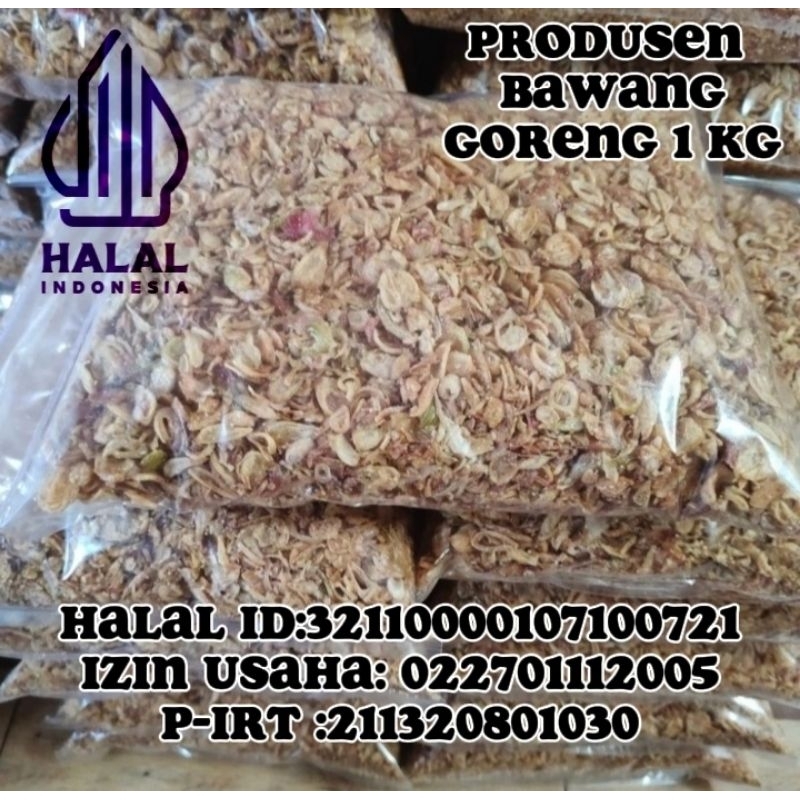 

Bawang goreng 1kg Sumenep