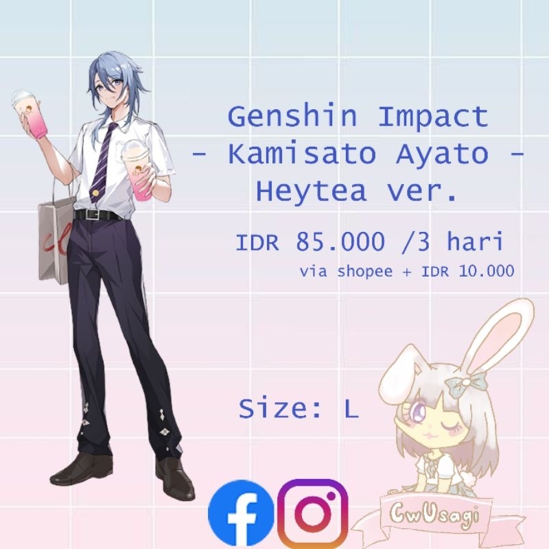 (RENTAL ONLY) Kamisato Ayato ver.heytea Genshin Impact