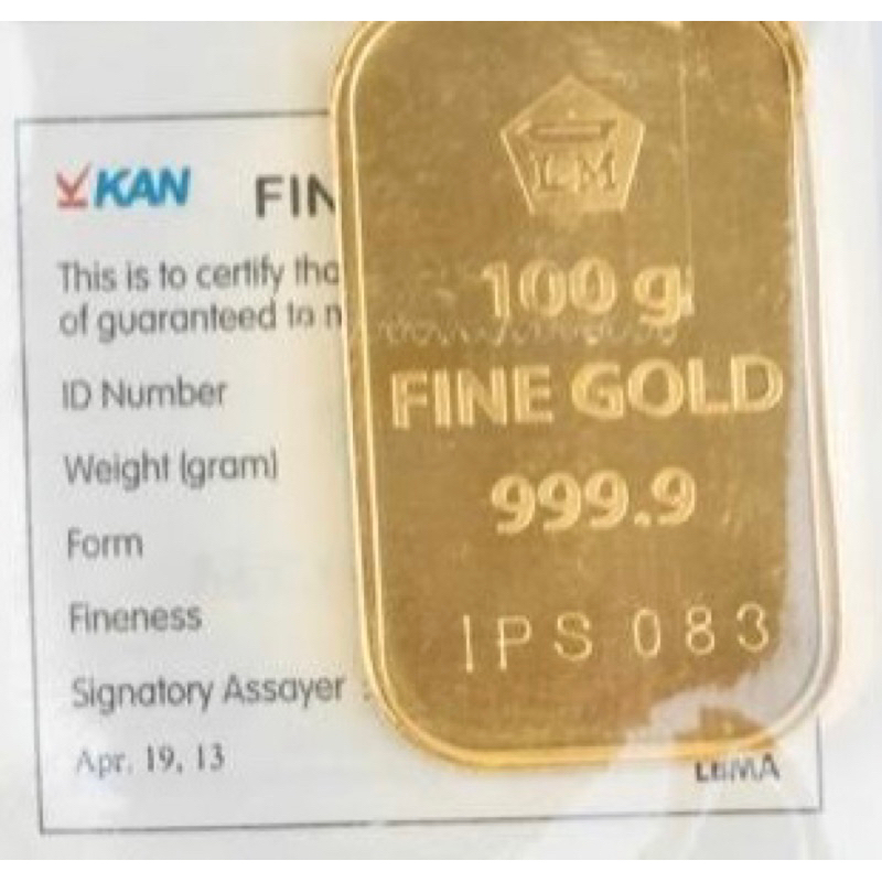 Mas Antam berdiri 100 gr logam mulia antam perhiasan cantik wanita 100% real