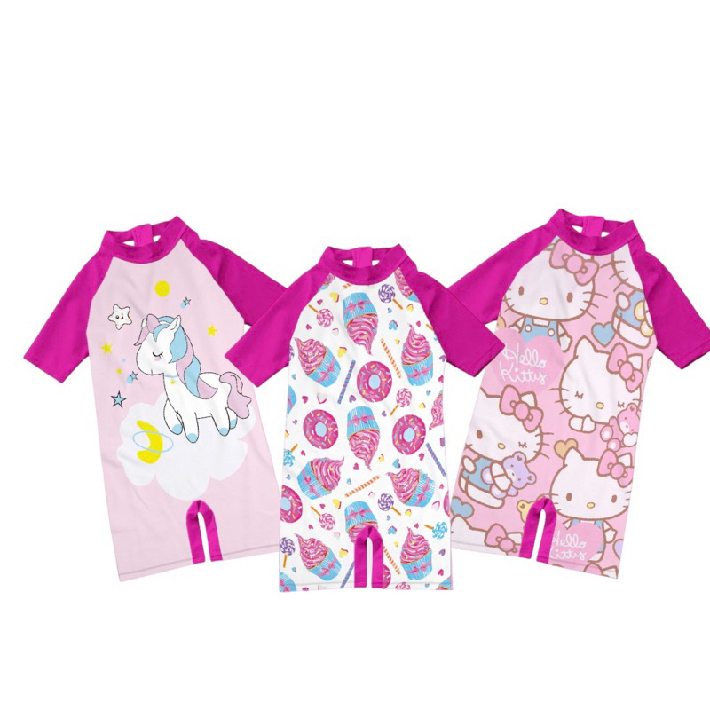 baju renang anak perempuan bayi 1 tahun sampai 10 tahun motif hewan lucu karakter anak