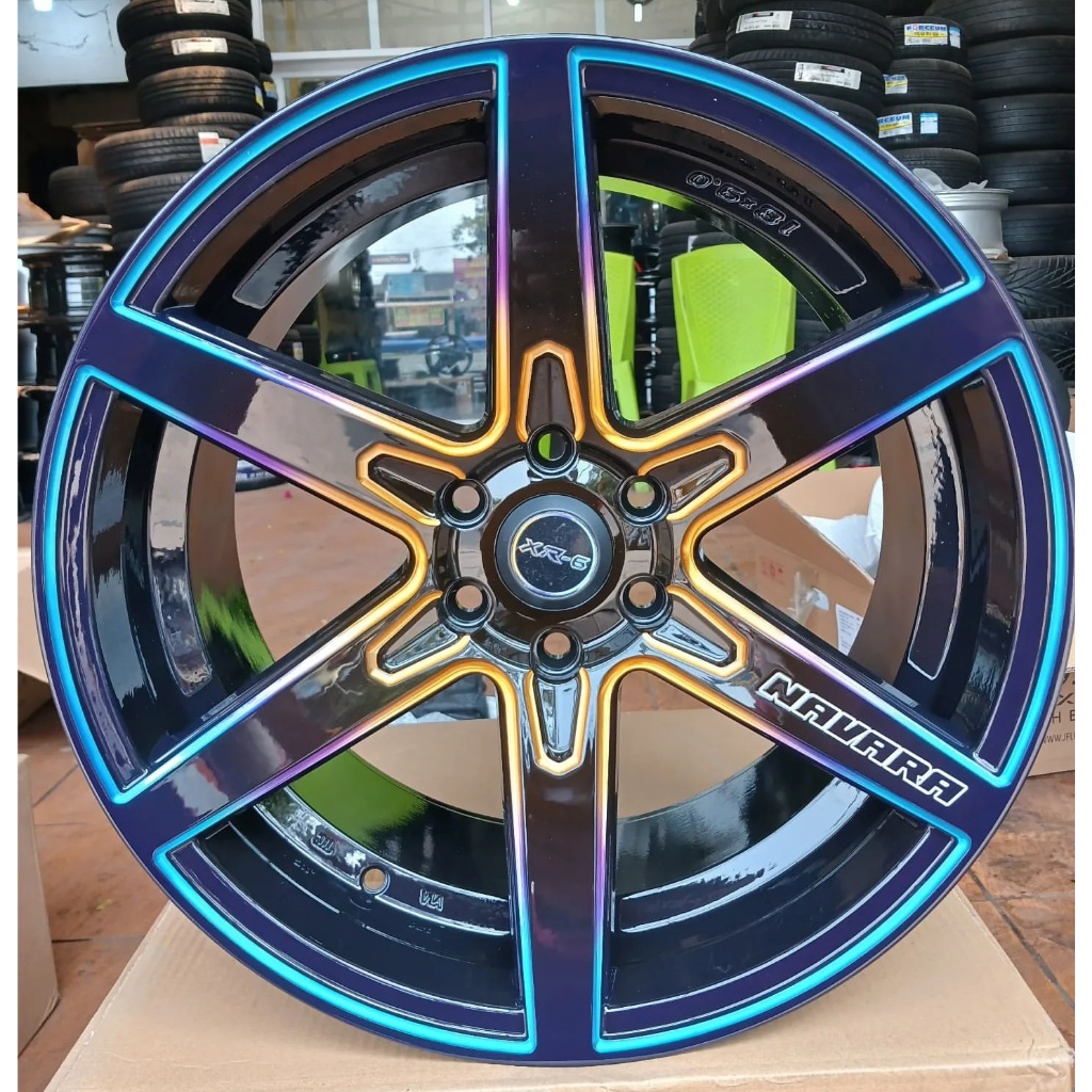 velg navara ring 18 pcd 6x114,3 velg mobil racing r18 Nissan navara Terra lebar 9