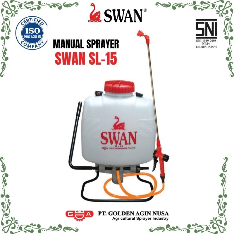 ORIGINAL Sprayer Manual SWAN SL-15 / Semprotan Swan / Semprotan Disinfektan / Semprotan Pertanian / 