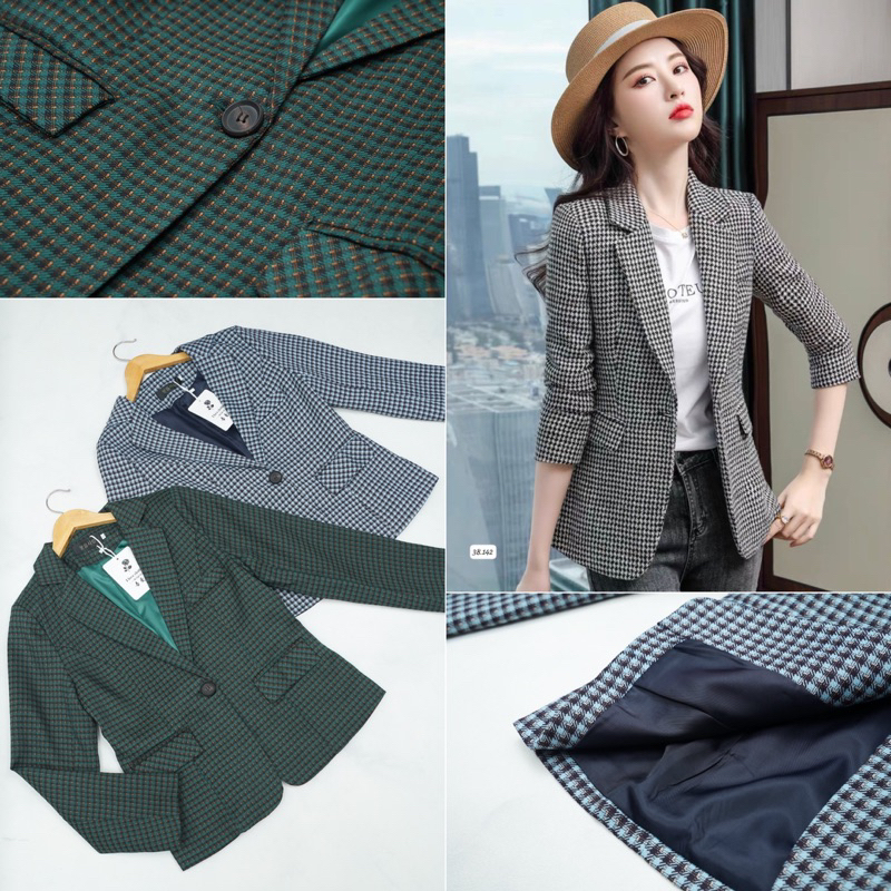 PAKAIAN WANITA BLAZER SLIMFIT BAHAN TEKSTIL PREMIUM
