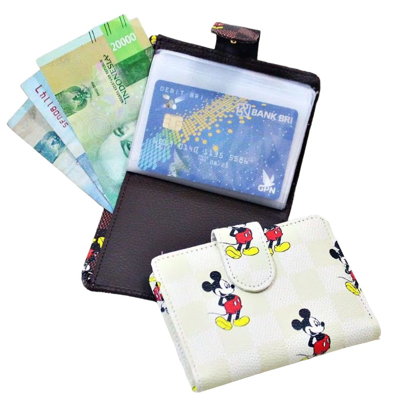 Bagque - Dompet Kartu Mickey mouse card holder slot 14 lembar