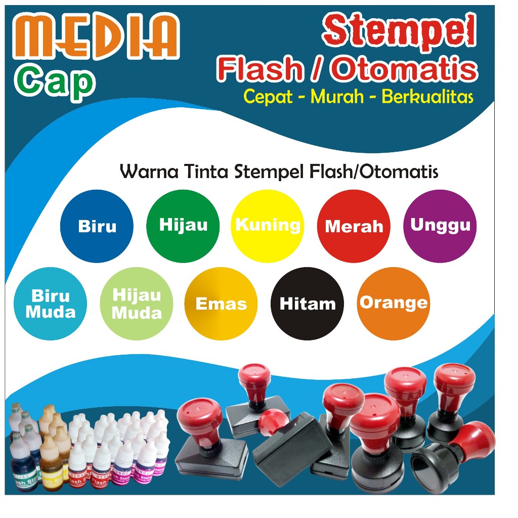 

Tinta Stempel Flash/Warna/Otomatis