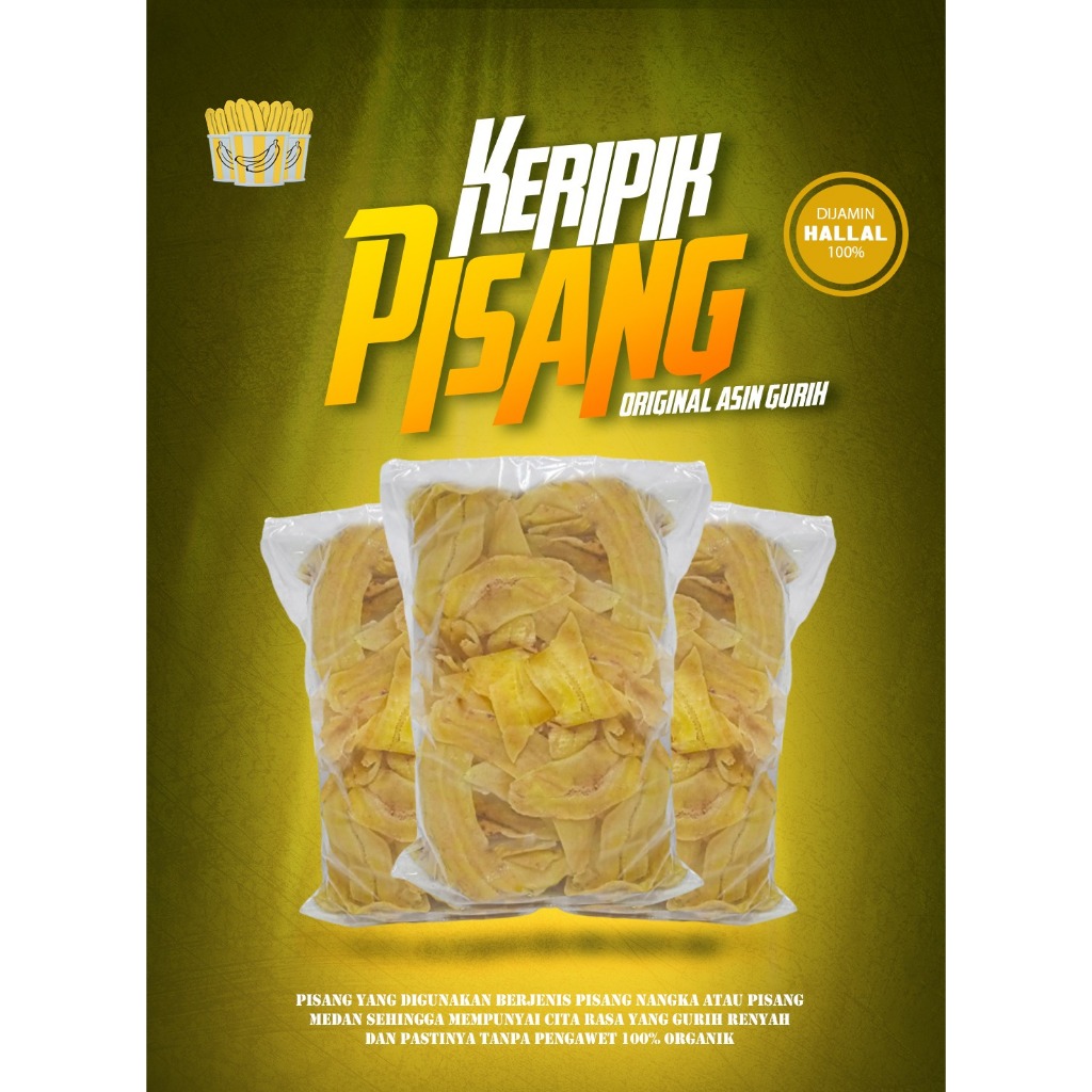 

Keripik Pisang Original Asin Gurih 200gram