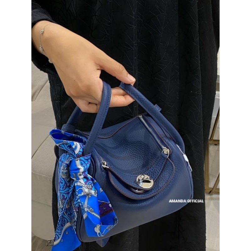 TAS HL207 Lindy Mini Togo Premium Size 20 Warna Blue. Tas Selempang & Bahu Wanita import