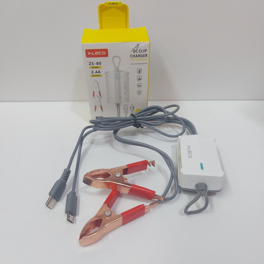 Charger DC HP Ke Aki Universal Cas Hp Dari Aki Sunpro ZS 80