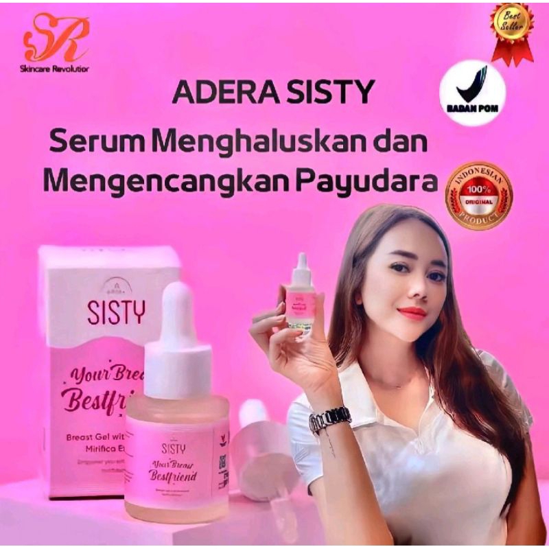 SISTY SERUM PAYUDARA BREAST GEL ADERA ORI 100% / KINSGLOW SKINCARE