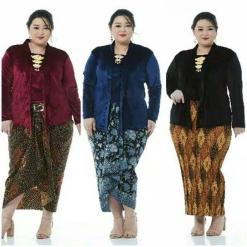 atasan kebaya jumbo kutubaru ld 125 sampai ld 140