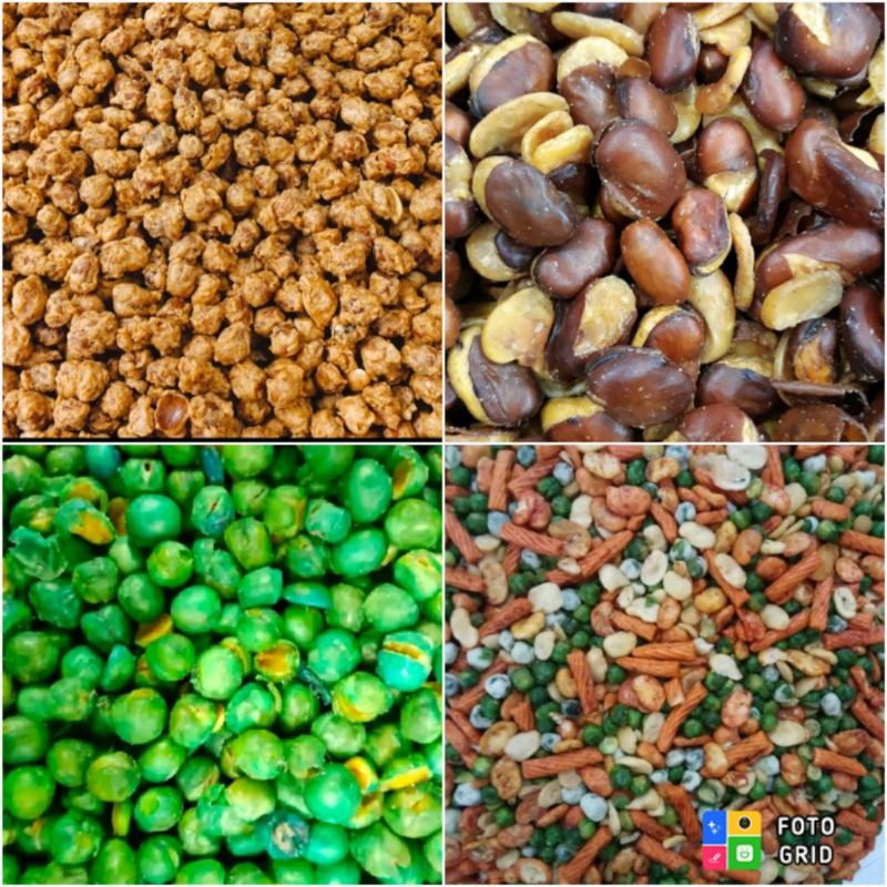 

kacang-kacangan kacang koro kacang atom kacang polong kacang campur kacang telur 500g/250g