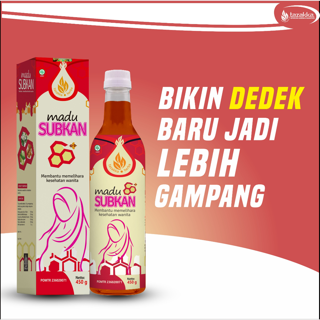 

Madu Promil Penyubur Kandungan SUBKAN dari Tazakka isi 450gr sudah BPOM dan ORIGINAL
