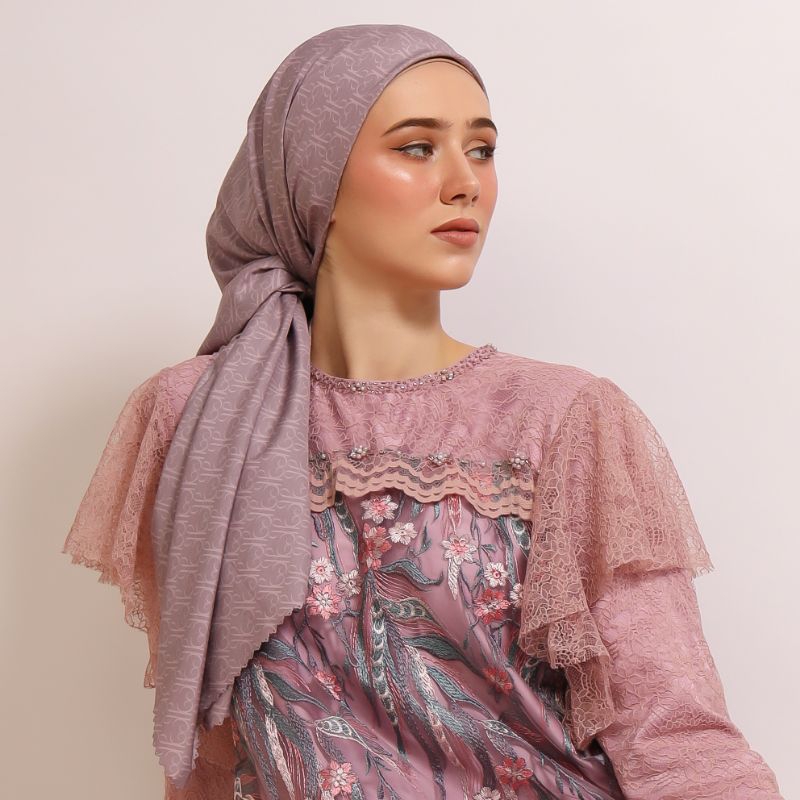 KARIMAKE - Monogram Identity Scarf - Signature Printing Scarf - Hijab Motif