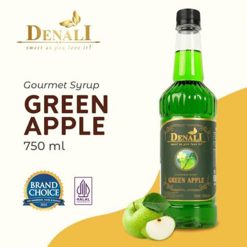 

Denali Flavored Syrup Rasa Green Apple