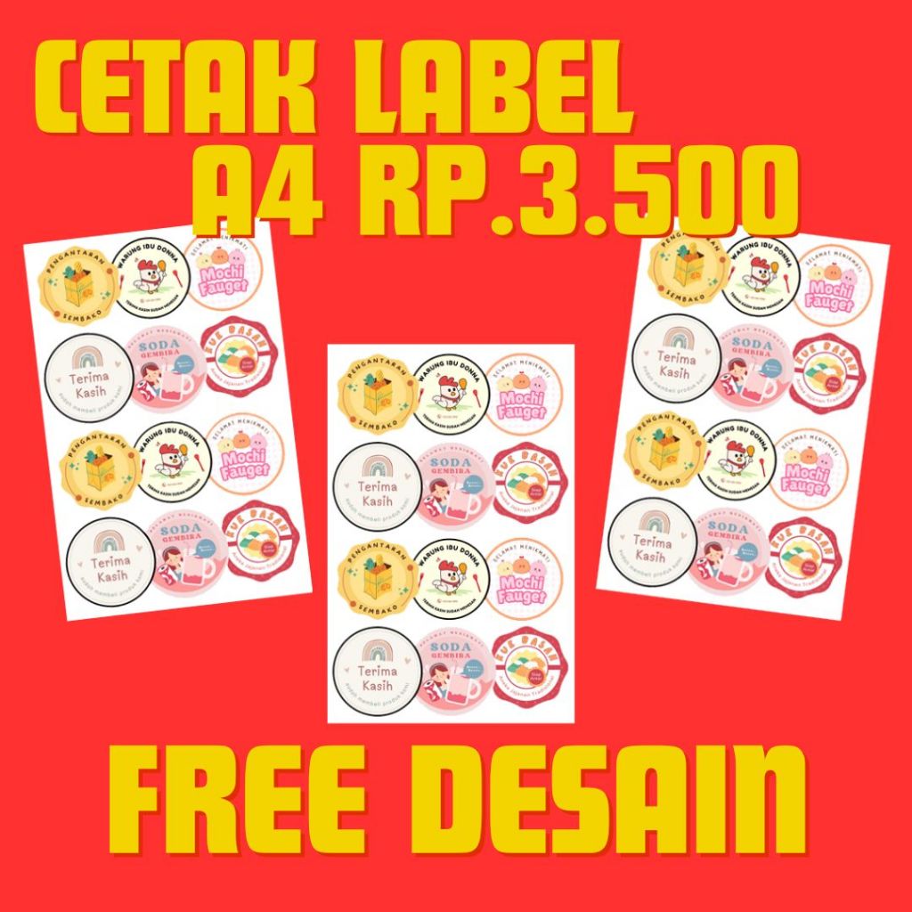 

CETAK LABEL KEMASAN MAKANAN / CUSTOM