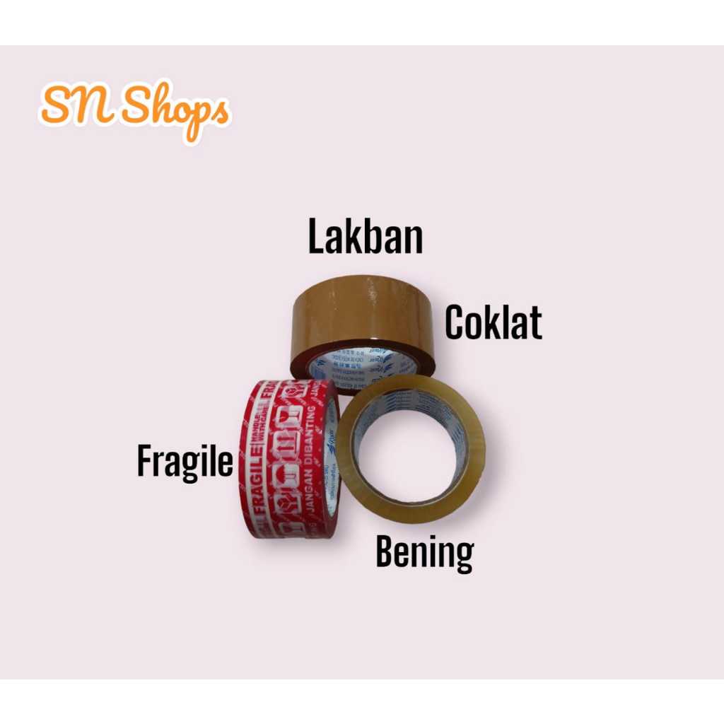 

LAKBAN BENING, COKLAT, FRAGILE 80 Y MERK KACER