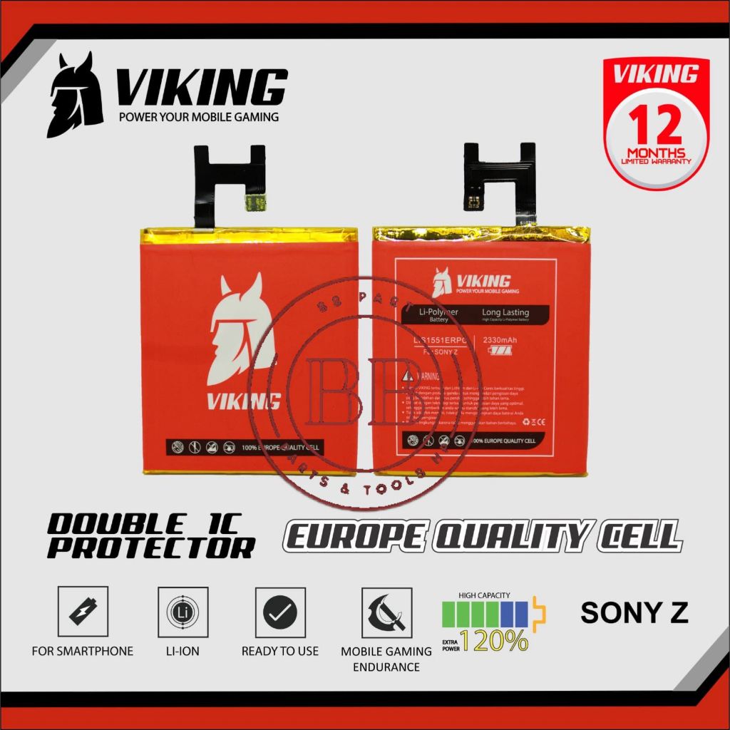 Baterai Viking Double Power LIS1551ERPC / Sony Xperia Z / M2 / E3 / C6603 / C6602 / C6616 / C6606 - 