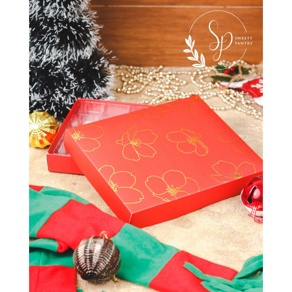 SB HOLES FLORAL - BOX KOTAK PACKAGING DUS SEKAT MIKA KUE NASTAR