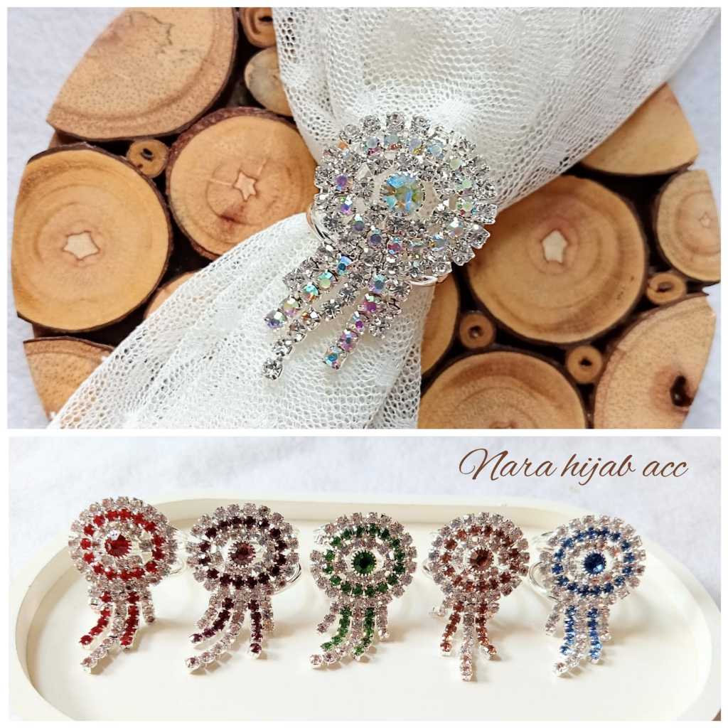 Ring Bross Cincin Jilbab Lilit Aksesoris Hijab Wanita