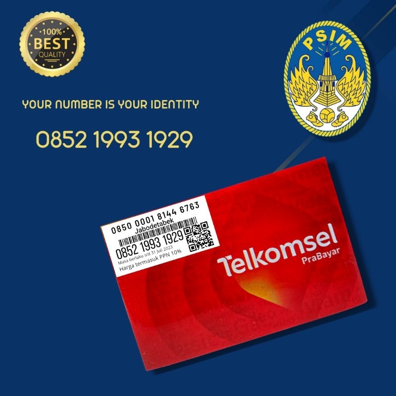 NOMOR CANTIK TELKOMSEL SIMPATI DOUBLE TAHUN 1993 TAHUN 1929 PSIM