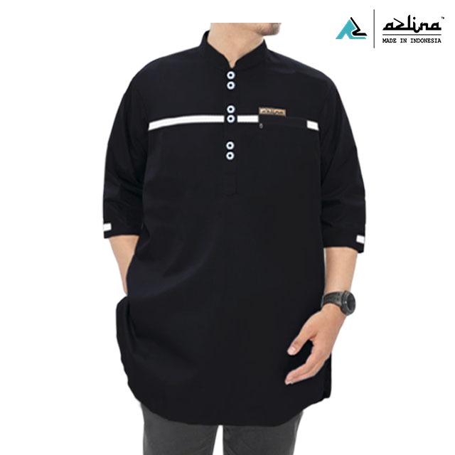 Koko hitam model kurta baju pria muslim modern katun premium import