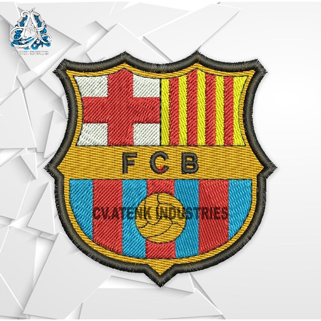 PATCH bordir Emblem Embroidery Patch - LOGO BORDIR - Logo Barca BORDIR KOMPUTER