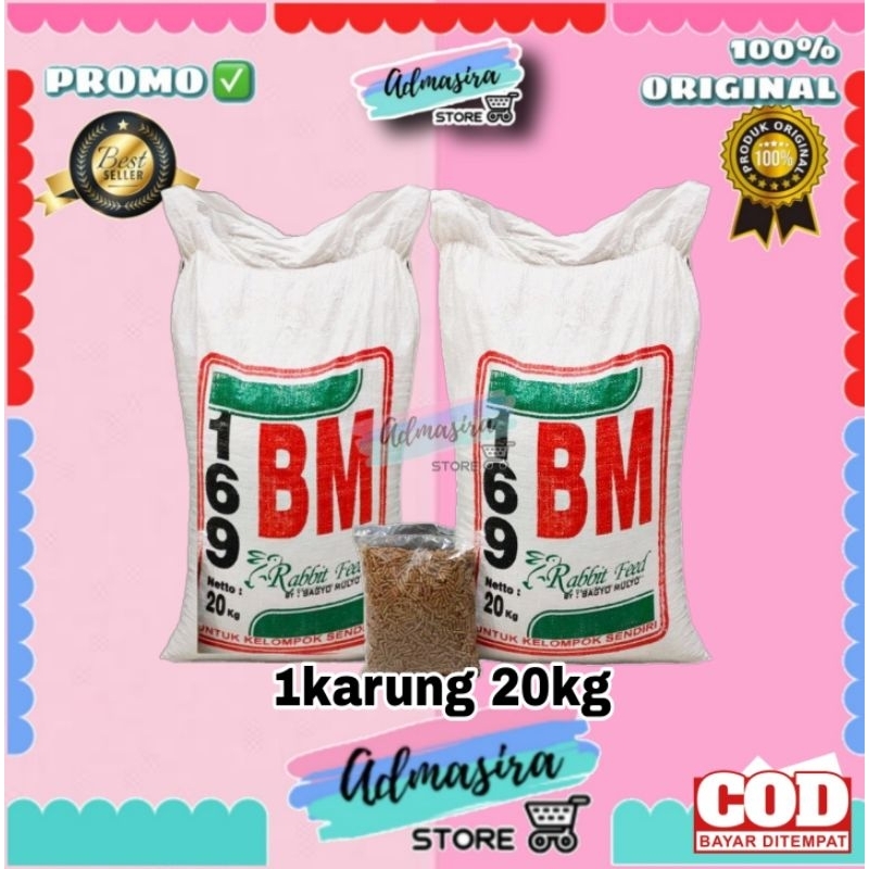 Pelet Pakan Kelinci 20 Kg Kemasan Karung