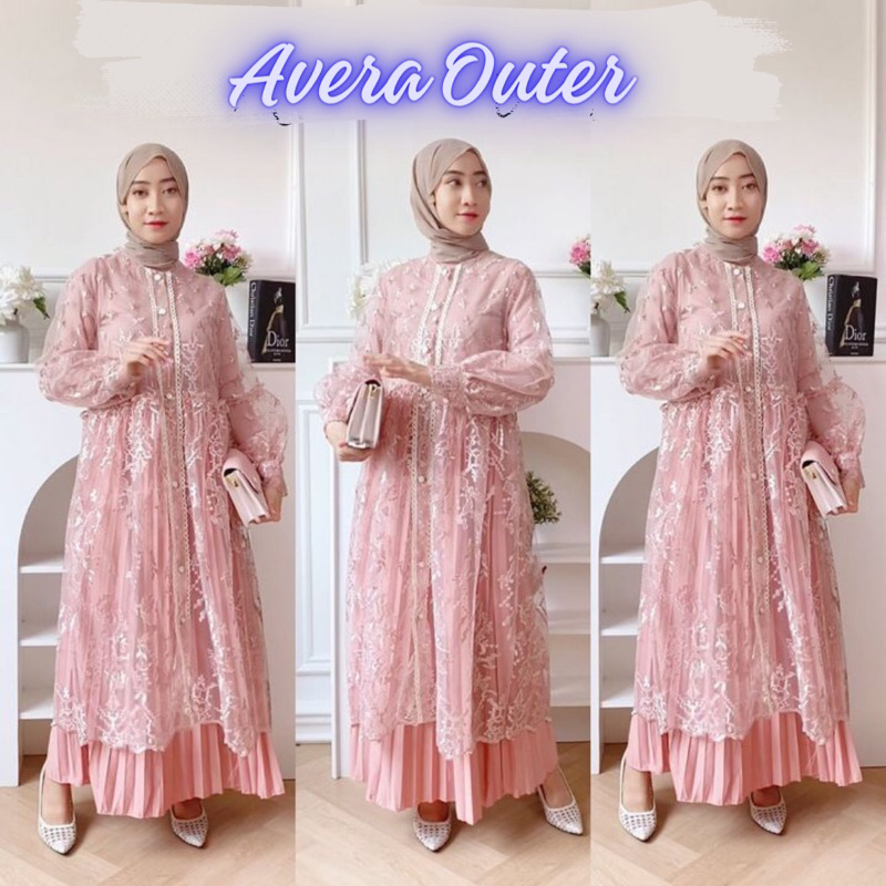 AVERA OUTER BROCADE LD 100 TERBARU/OUTER BRUKAT/OUTER TILLE/OUTER WANITA