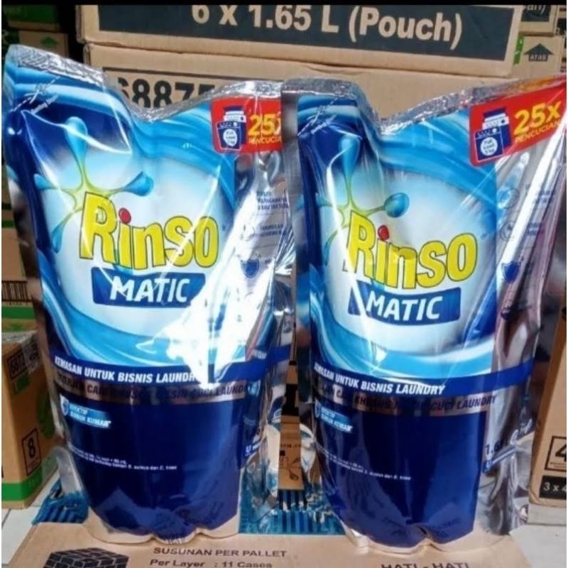 Rinso Matic Cair 1.65 Liter Sabun Deterjen Rinso Cair