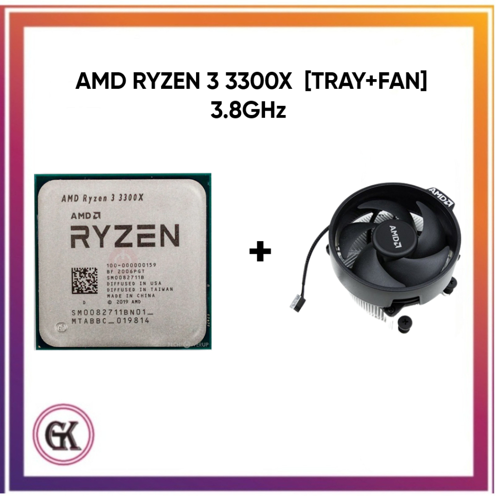Processor AMD RYZEN 3 3300X 3.8 GHz TRAY + FAN