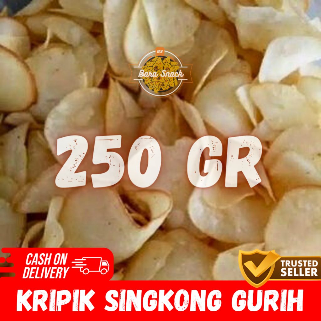 

[ 250gr ] Keripik Singkong Gurih Rasa Bawang / Keripik Ketela Cap Singa Mas / Snack Kiloan Murah -K