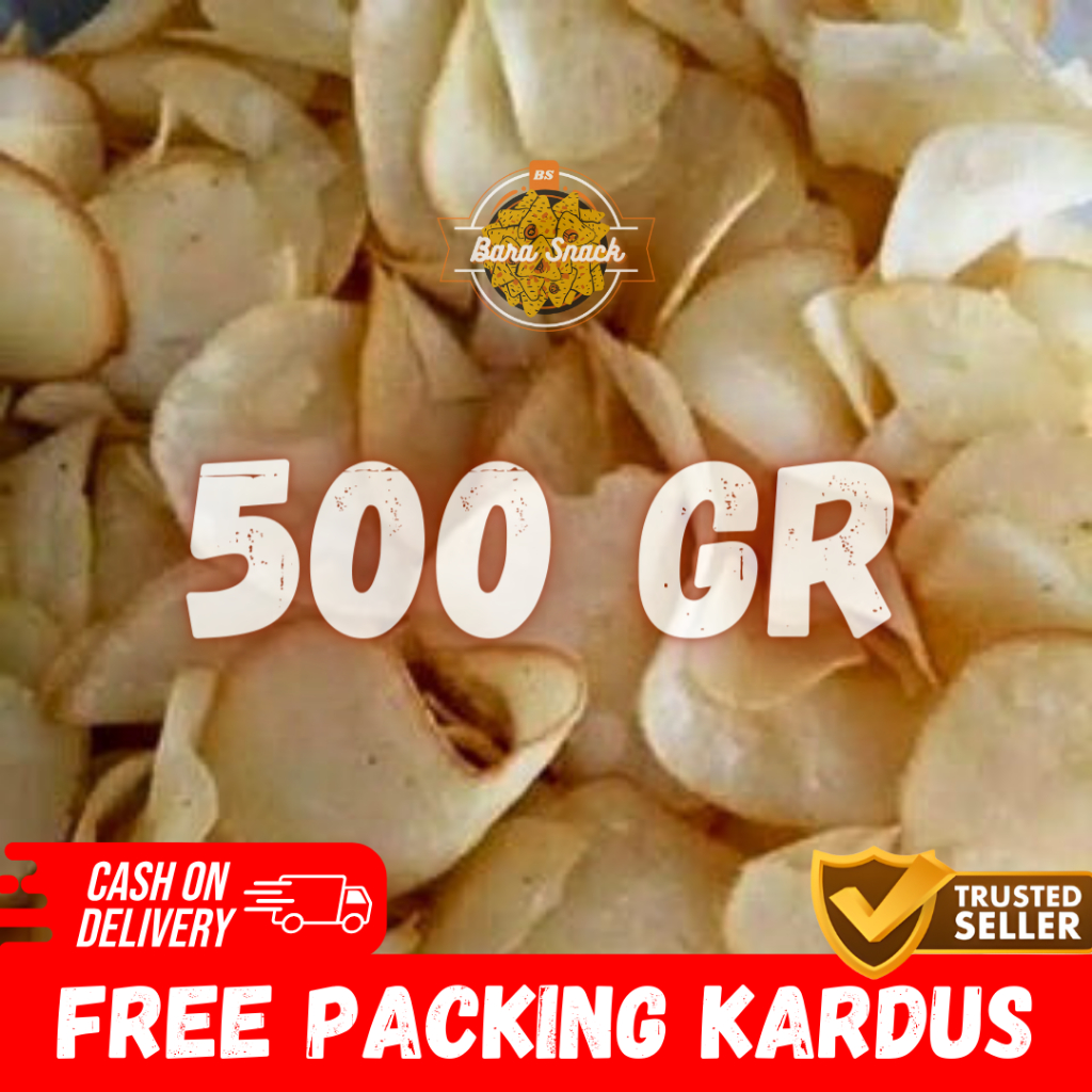 

[ 500gr ] Keripik Singkong Gurih Rasa Bawang / Keripik Ketela Cap Singa Mas / Camilan Snack Kiloan Murah -K