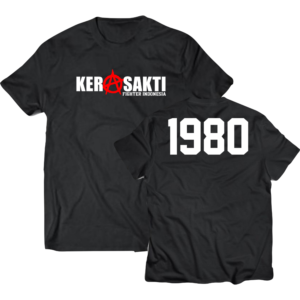 kaos  kera sakti kaos kera sakti kaos kera sakti baju kaos ikspi kera saktI warna hitam