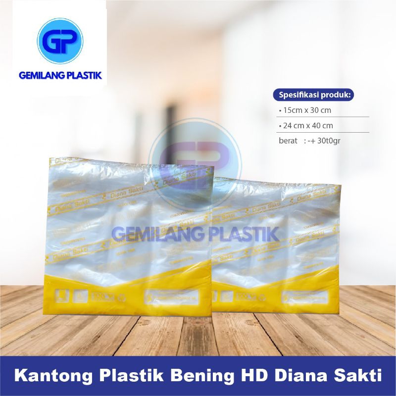 Kantong Plastik Kresek DIANA putih bening 15 24