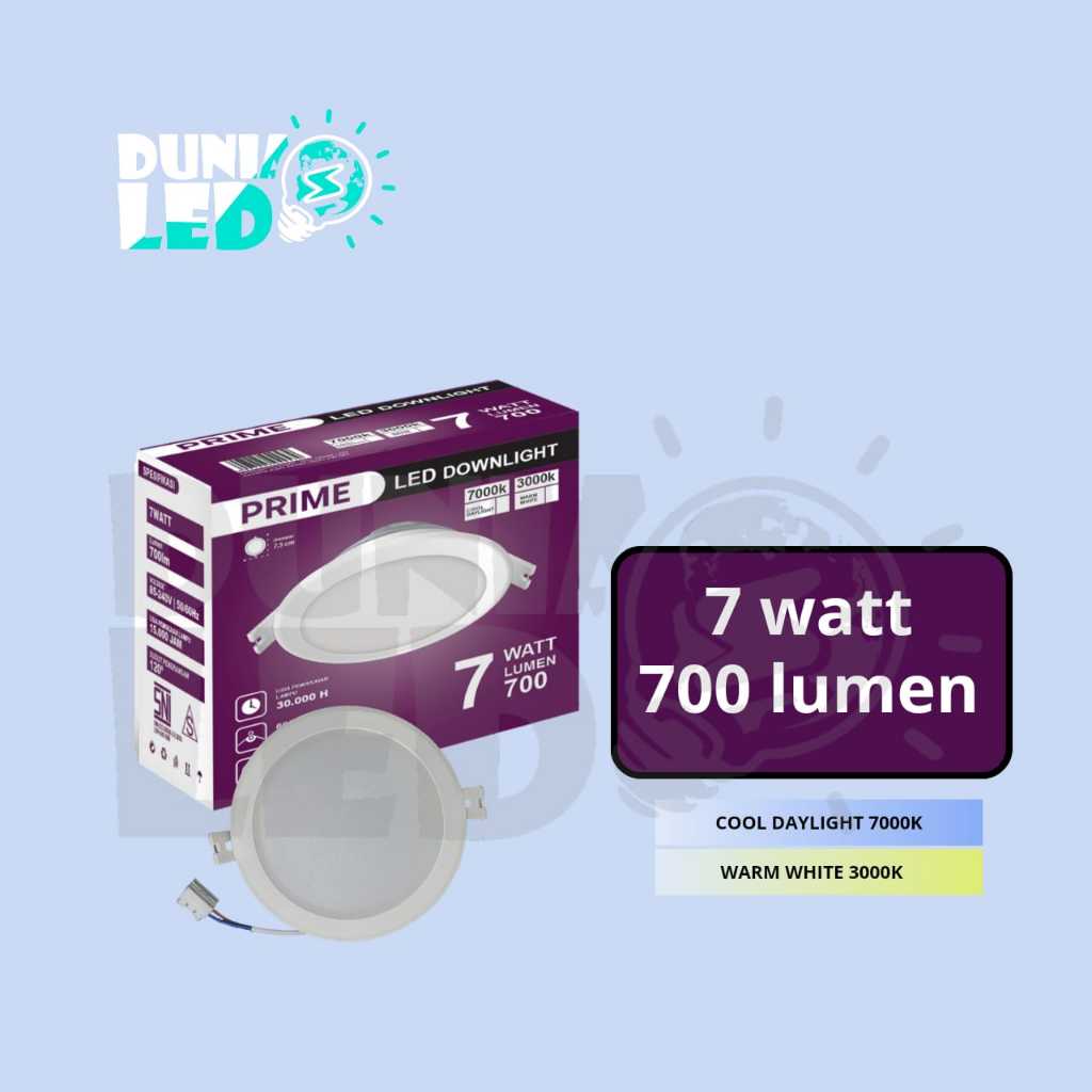 PRIME Lampu LED Downlight 7W - Lampu Downlight - Downlight LED
