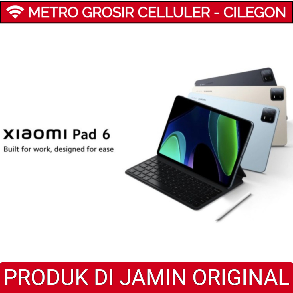 Xiaomi Pad 6 6/128GB Snapdragon 870 Layar 11" WQHD Original