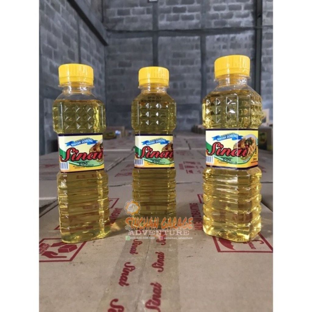 

minyak goreng 250ml kemasan botol sinai lavenia 12pcs